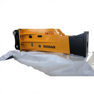 Martillo Hidráulico SOOSAN SB131 Tipo Caja Silencioso con Cincel de 165 mm para Excavadoras de 30-45 Toneladas para Trabajos de Construcción y Demolición - Product Image 1