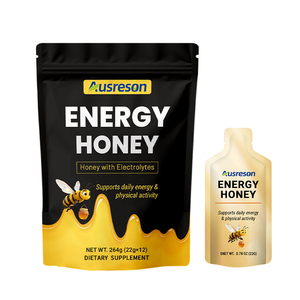 Gel énergétique au miel pour la nutrition sportive OEM, stimulant naturel de l'énergie quotidienne, soutien immunitaire, gels énergétiques au miel aromatisés personnalisés - Product Image 1