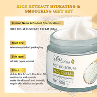 DR.ROSEVA Extrait de Riz Crème Visage Hydratante Biologique Naturelle Anti-Rides Crème Visage Blanchissante