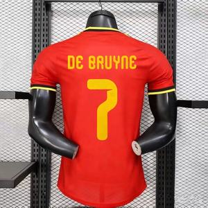 Camiseta <span class=keywords><strong>de</strong></span> la Selección Nacional <span class=keywords><strong>de</strong></span> Bélgica 2026, Edición Local, Jugador <span class=keywords><strong>De</strong></span> <span class=keywords><strong>Bruyne</strong></span>, Edición Visitante Lukaku, Edición Aficionado, Equipación <span class=keywords><strong>de</strong></span> Fútbol - Product Image 2