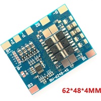 Carte de protection de batterie LiFePO4 BMS PCM 4S 12V 10A 15A 30A avec équilibrage pour packs de batteries d'éclairage solaire