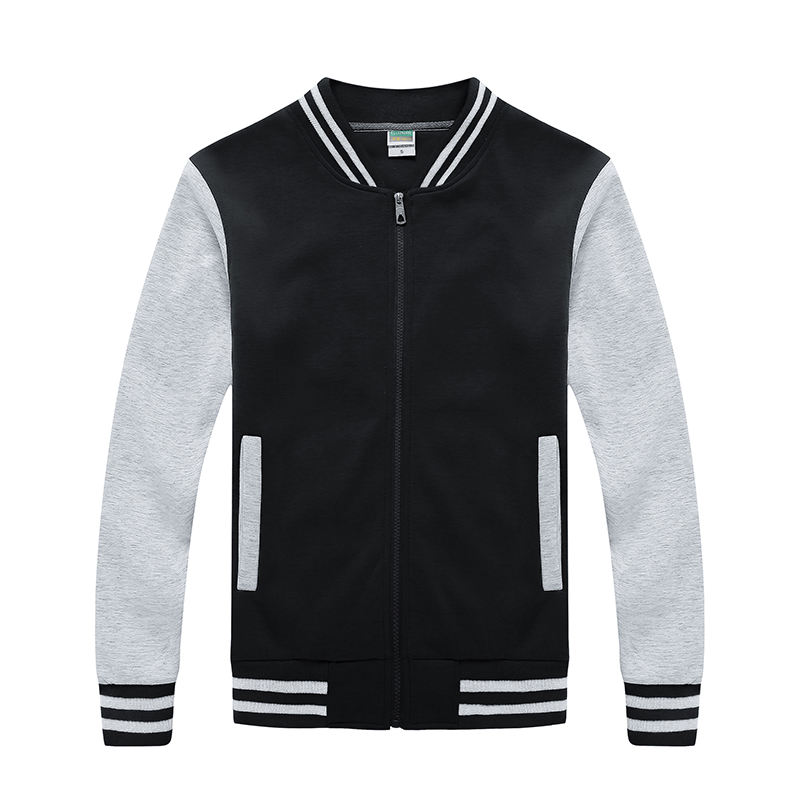 Black clothes gray sleeves