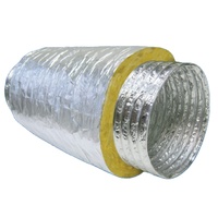 Conduit flexible isolé ISOKING pour systèmes CVC, résistant aux chocs, utilisation en sous-sol, design industriel, installation facile