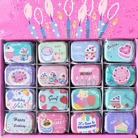 Boîte en métal vide de petite taille RTS 5,5*4*H2,5 cm, boîte à bonbons, boîte à chocolat, boîte à bijoux, boîte en métal portable