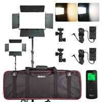 Kit d'éclairage vidéo LED VILTROX VL-S192T Panneau d'éclairage de studio photo pour appareil photo CRI 95 192PCS + Support d'éclairage pour appareil photo reflex numérique de studio