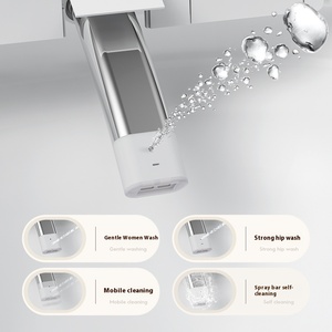 Smart Electric Toilet Bathroom Tankeless Remote Automatic Flush Wall Mounted <strong>Bidet</strong> with Elongated Bowl <strong>Ceramic</strong> Foot Control - Product Image 5