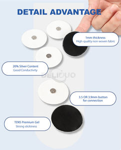 Foglio di gel foglio di gel pad a bassa resistenza pulsante Ag/agcl elettrodi rotondi monouso Ecg snap3.5 per decine di elettrodi adesivi - Product Image 4