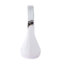 Miroir de beauté LED rond avec support, miroir de maquillage éclairé à piles pour femmes, pour le soin quotidien et la coiffure sur table de toilette