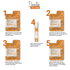 Kit de soin du visage en verre coréen hydratant, éclaircissant, anti-âge pour un effet peau de verre lisse et radieuse au meilleur prix - Product Image 4