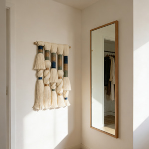 Venta al por Mayor de Arte Mural de Cuerda Trenzada Estilo <span class=keywords><strong>Boho</strong></span> <span class=keywords><strong>Chic</strong></span>, Directo de Fábrica para Interiores de Hoteles y Hostales - Product Image 6