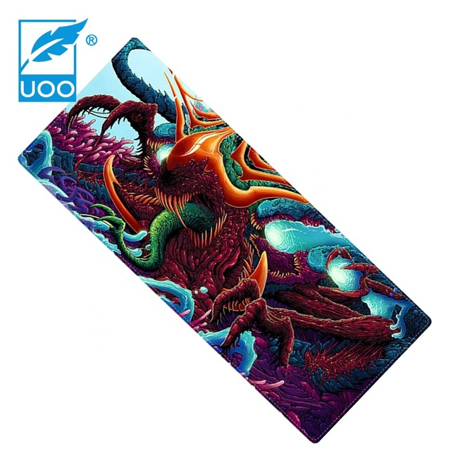 UOO Factory OEM Stitched Edge Oversize Non-slip Rubber Large Gaming Mouse Pad Custom Mouse Mat for Computer Gamer