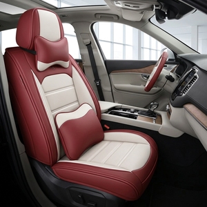Housses de siège de voiture en cuir de luxe Mercury, ensemble complet de 16 pièces, toutes saisons, style professionnel de luxe, accessoires pour femmes - Product Image 1