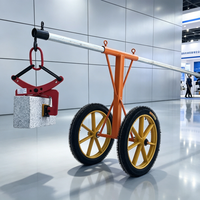 Chariot manuel robuste pour le levage de pavés et de blocs de granit, outil de levage de pierres OEM pour l'aménagement paysager et la construction
