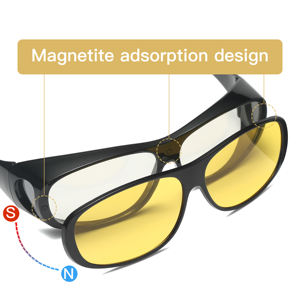 <span class=keywords><strong>Gafas</strong></span> <span class=keywords><strong>de</strong></span> <span class=keywords><strong>Sol</strong></span> Magnéticas Polarizadas 4 en 1 con <span class=keywords><strong>Clip</strong></span> para <span class=keywords><strong>Gafas</strong></span> Graduadas, <span class=keywords><strong>Gafas</strong></span> para Conducir <span class=keywords><strong>de</strong></span> Noche - Product Image 5