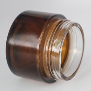 120ml 4oz Containers Amber Dark Brown Glass Cream Jars with Matte Gold Plastic Lid for Face Cream Body <b>Scrub</b> Bath Salt - Product Image 6