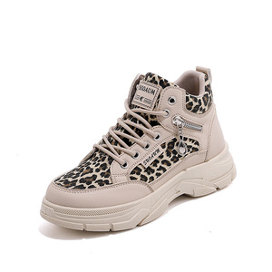Zapatos casuales de plataforma con estampado de leopardo para mujer, estilo 2026, modernos y versátiles para exteriores - Product Image 3