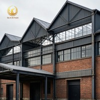 Edificio de Estructura de Acero Prefabricado con Marco de Portal, Diseñado para Carga de Nieve Pesada para Almacenes