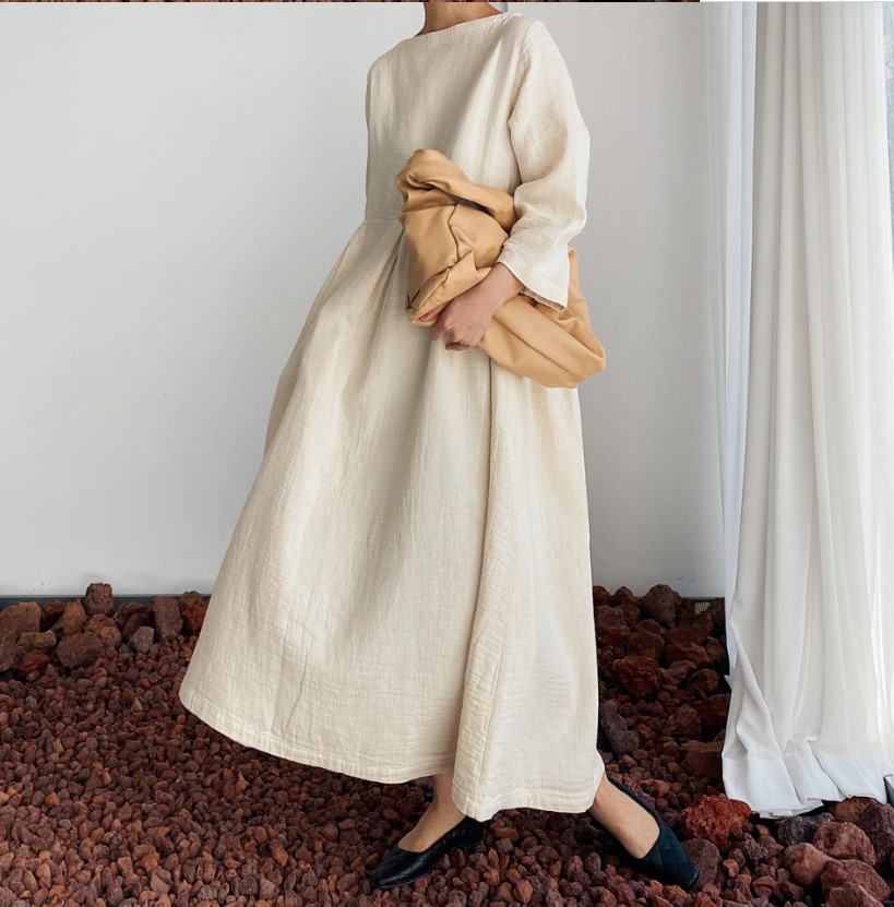 Shop Our New Arrival Linen Long Dress for Casual Women