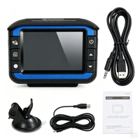 Dash Cam per Auto 2 in 1 con Rilevatore Radar, DVR HD con Avvisi Vocali in Russo e Inglese, 140° °   Telecamera di sicurezza con registrazione in loop ad angolo ampio