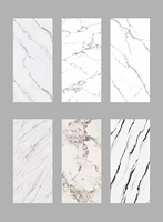 Panneaux muraux en PVC modernes à effet brillant, aspect marbre, écologiques, imperméables, insonorisés, ignifuges, pour chambres, hôpitaux, salles à manger, salons