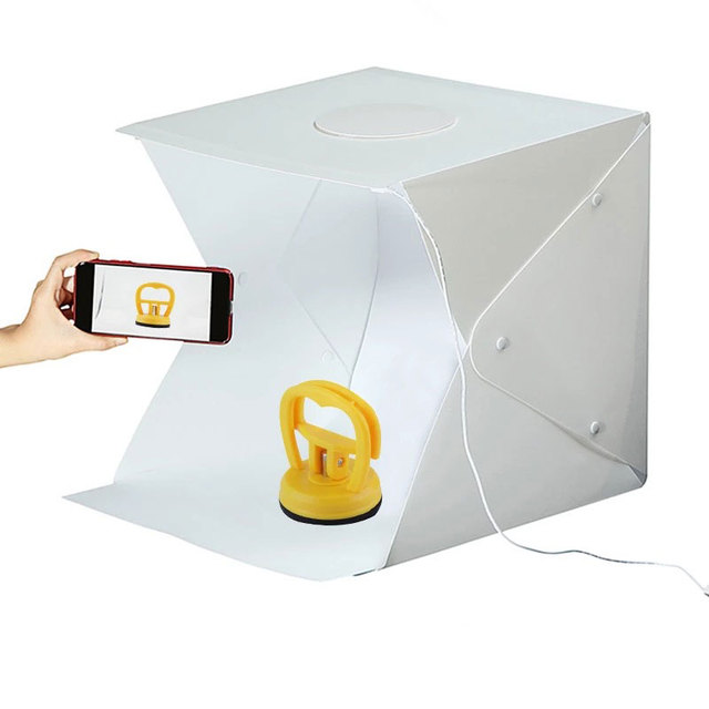 KAMPHO 30cm White Light Box Photography Lightbox Photo Studio Box Shooting Tent for Jewellery Food Small Product