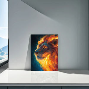 Peinture Diamant Faite Main 40*50cm Lion, Perles Rondes Acryliques, Décoration Moderne pour la Maison, Peinture Diamant pour Soulager le Stress - Product Image 4