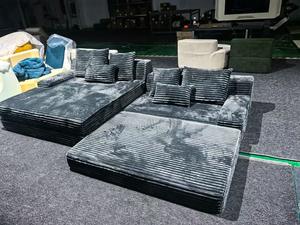 โซฟาแบบบีบอัดสำหรับห้องนั่งเล่นโซฟาบีบอัดสุญญากาศสีน้ำเงิน - Product Image 3