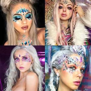 Adesivo Decorativo de Moda 3D para Festival de Música, Adesivo de Diamante para o Rosto - Product Image 6