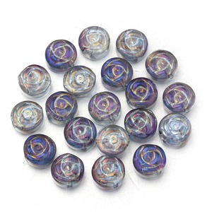 Cuentas Sueltas Irregulares de Vidrio en Forma de Gota de <span class=keywords><strong>Agua</strong></span>, Mariposa y Rosa para la Fabricación de Joyas, Pulseras, Pendientes y Collares - Product Image 6