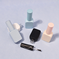 12ml 14ml bouteille de vernis à ongles vide claire unique personnalisée avec bouchon