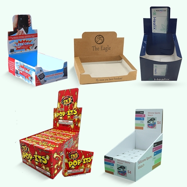 Custom Retail Paper Shelf Ready Display Packaging Box POS Cardboard Corrugated Tear Away Box