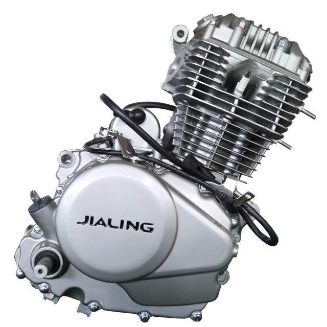 JIALING Silver Air Cooled Engine Assembly 150CC Cylinder Volume Motorcycle Engines Powerful 9.0kw/8000 Durable Single Cylinder