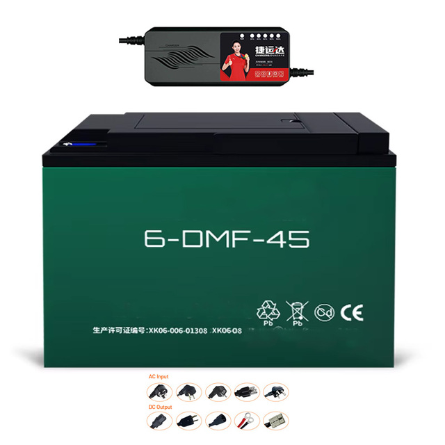 Electric Bike Lead Acid Battery 12V12Ah 12V24Ah 12V30Ah 12V45Ah 12V58Ah E-bike  Battery with Customized 48V-72V Battery Charger