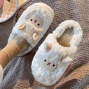 Femmes et hommes imperméable moelleux en peluche TPR pour la mode dessin animé maison chaussures hiver doux chaud antidérapant amoureux - Product Image 5