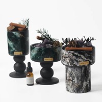 Diffuseur de luxe sans flamme en pierres précieuses, kit d'aromathérapie aux huiles essentielles, décoratif haut de gamme