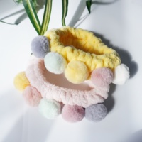 Bandeau en peluche coréen tendance, mignon, pour le maquillage, le lavage du visage et les masques faciaux