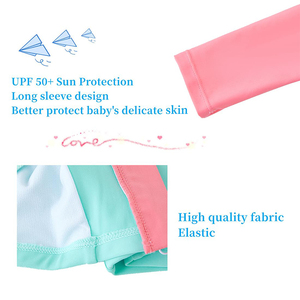 Wholesale Long Sleeve Short Leg Front Full <strong>Zip</strong> Baby <strong>Toddler</strong> Kid Beach Wear UPF50 Zipper Rash Guard Boys One Piece Swimsuit - Product Image 5