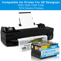 Cartouche d'encre compatible Xcellent 712 712xl avec puce jetable pour imprimantes HP Designjet T210 T230 T250 T630 T650
