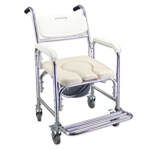 Awesom <b>Bathing</b> Chair Aluminum Alloy Soft Seat Senior Shower Stool Toilet Seat For Bathroom Use - Product Image 4