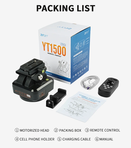 Cabezal Panorámico Motorizado ZIFON YT-1500 <span class=keywords><strong>Pro</strong></span>, Cabezal PTZ con Inclinación y Giro, Impermeable IP66, para Teléfonos, Cámaras y Grabación - Product Image 6