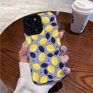 Belle Jaune <span class=keywords><strong>Citron</strong></span> Impression TPU Cuir Artificiel Housse de Téléphone Portable pour <span class=keywords><strong>Iphone</strong></span> X Xr Xs <span class=keywords><strong>11</strong></span> 12 13 14 15 16 17 Pro Max - Product Image 1