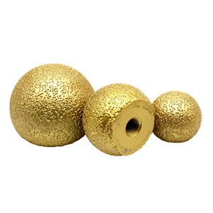 Ventes chaudes 30/40/50mm 60 #   Tête de meulage ronde brasée, outil abrasif M10, tête de polissage champignon pour la gravure sur pierres - Product Image 3