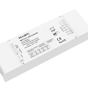 Controlador LED V5-L(WT) Tuya WiFi <span class=keywords><strong>5</strong></span> en 1, Control por Aplicación, DC12-48V, <span class=keywords><strong>5</strong></span> Canales, RGB CCT RGBW RGBWW, Controlador Inteligente para Tira de LED - Product Image 1