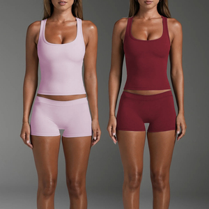 Vêtements de <span class=keywords><strong>yoga</strong></span> et de fitness en promotion, tenues de sport <span class=keywords><strong>sexy</strong></span> et respirantes pour femmes, ensembles de sport à séchage rapide - Product Image 2