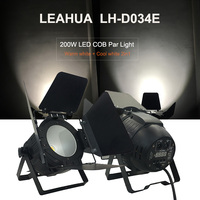 Lumière de scène 200W COB LED blanc froid + blanc chaud, lumière PAR de studio avec plaque de blocage de la lumière avec DMX pour fête, mariage, théâtre, concert