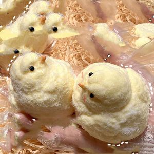 โมจิ สควิชชี่ ฟลัฟฟี่ ชิค ของเล่นบีบยืดหยุ่นได้ ของเล่นยางนุ่ม บรรเทาความเครียด และคลายเครียด ของเล่นรูปไก่ - Product Image 5