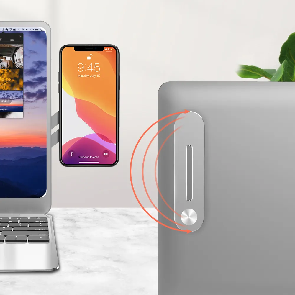 2021 lato di Montaggio di Clip sul Monitor Magnetico Del Basamento Del Computer Portatile del Rifornimento Della Fabbrica di Supporto Del Telefono Del Computer Staffa di Espansione per I Telefoni