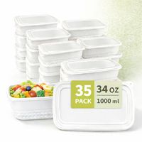 Boîte alimentaire jetable micro-ondable en MFPP 26oz 35oz 500ml 750ml 800ml 1000ml pour plats à emporter, bento, avec joint d'étanchéité