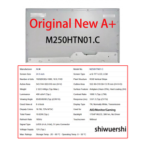 Schermo LCD Originale Nuovo A+ da 24,5 Pollici M250HTN01.C M250HTN01.E M250HTN01.G M250HTN01.J M250HTN01.H M250HTN01.F M250HTN01.0 - Product Image 5