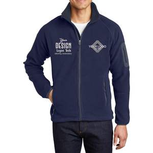 F229 2025 <b>Men's</b> Custom Full Zip <b>Fleece</b> Jackets Personalized with Logo Texts and Embroidery Enhancement - Product Image 1